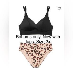 “Adore me” Bathing suit bottoms leopard print 2x